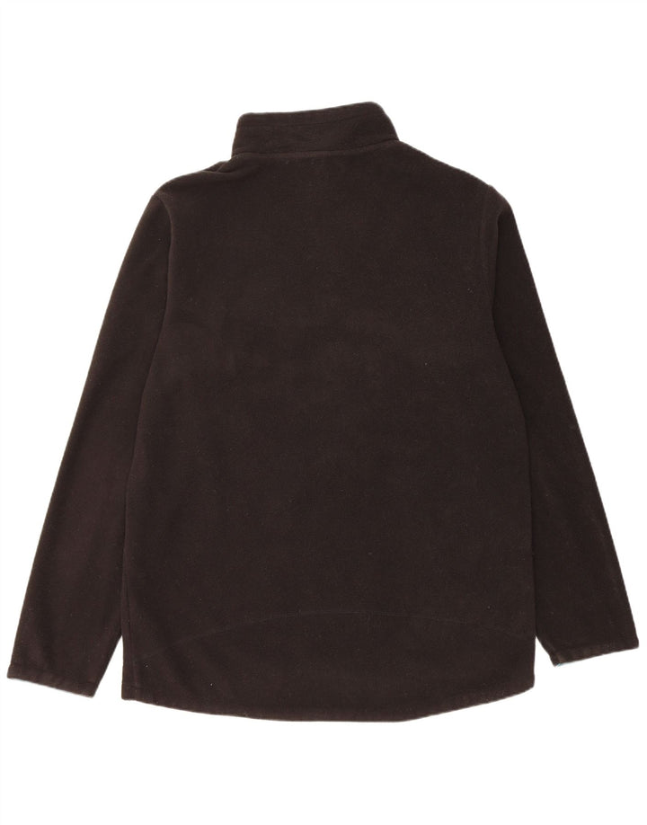 Weird Fish Mens Zip Neck Fleece Jumper Medium Black Polyester