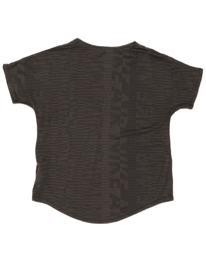 Nike Womens Graphic T-Shirt Top UK 14 Medium Grey Polyester