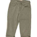 LEVI'S Womens Capri Jeans US 4 Small W30 L19 Green Cotton Vintage Levi's and Second-Hand Levi's from Messina Hembry 