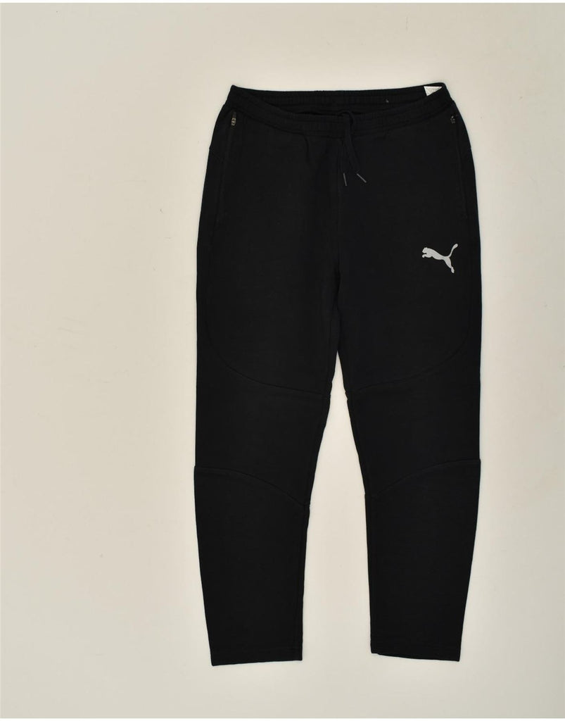 PUMA Mens Tracksuit Trousers Medium Black Cotton | Vintage Puma | Thrift | Second-Hand Puma | Used Clothing | Messina Hembry 