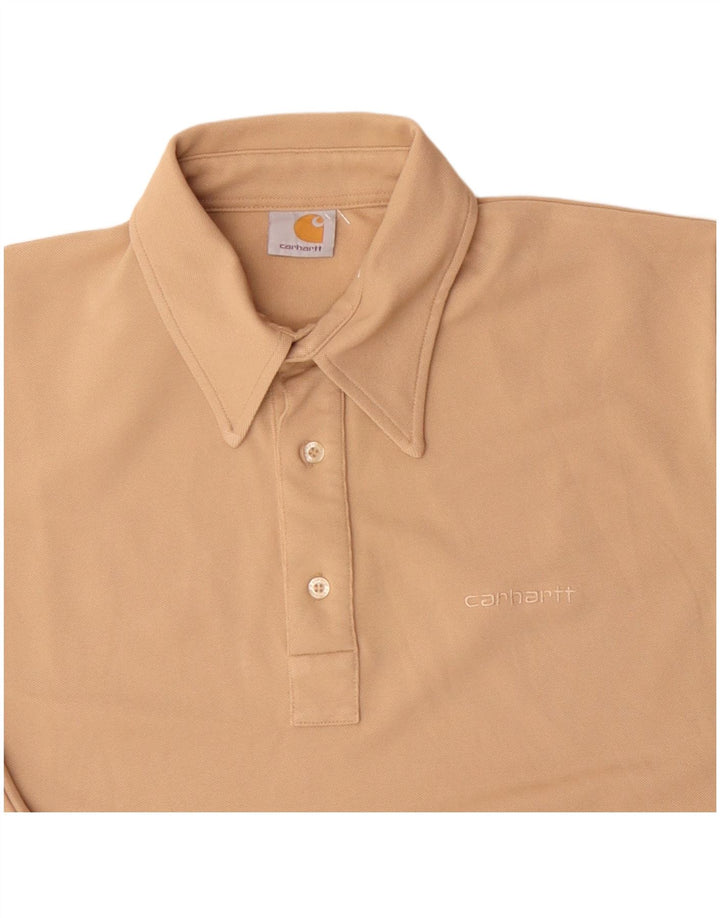 Carhartt Mens Polo Shirt Medium Beige