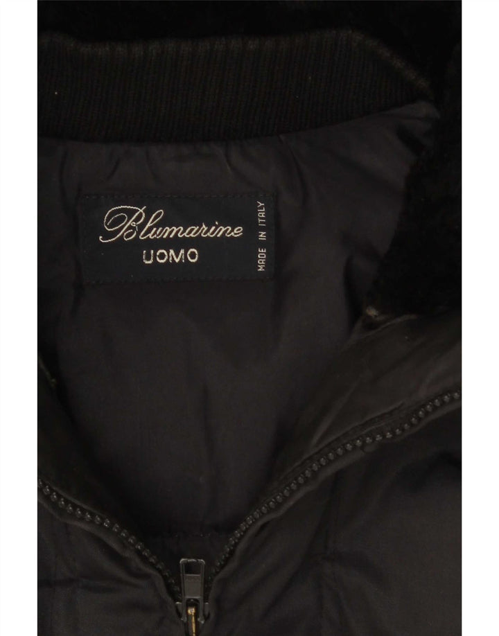 Blumarine Mens Parka Jacket UK 40 Large Black