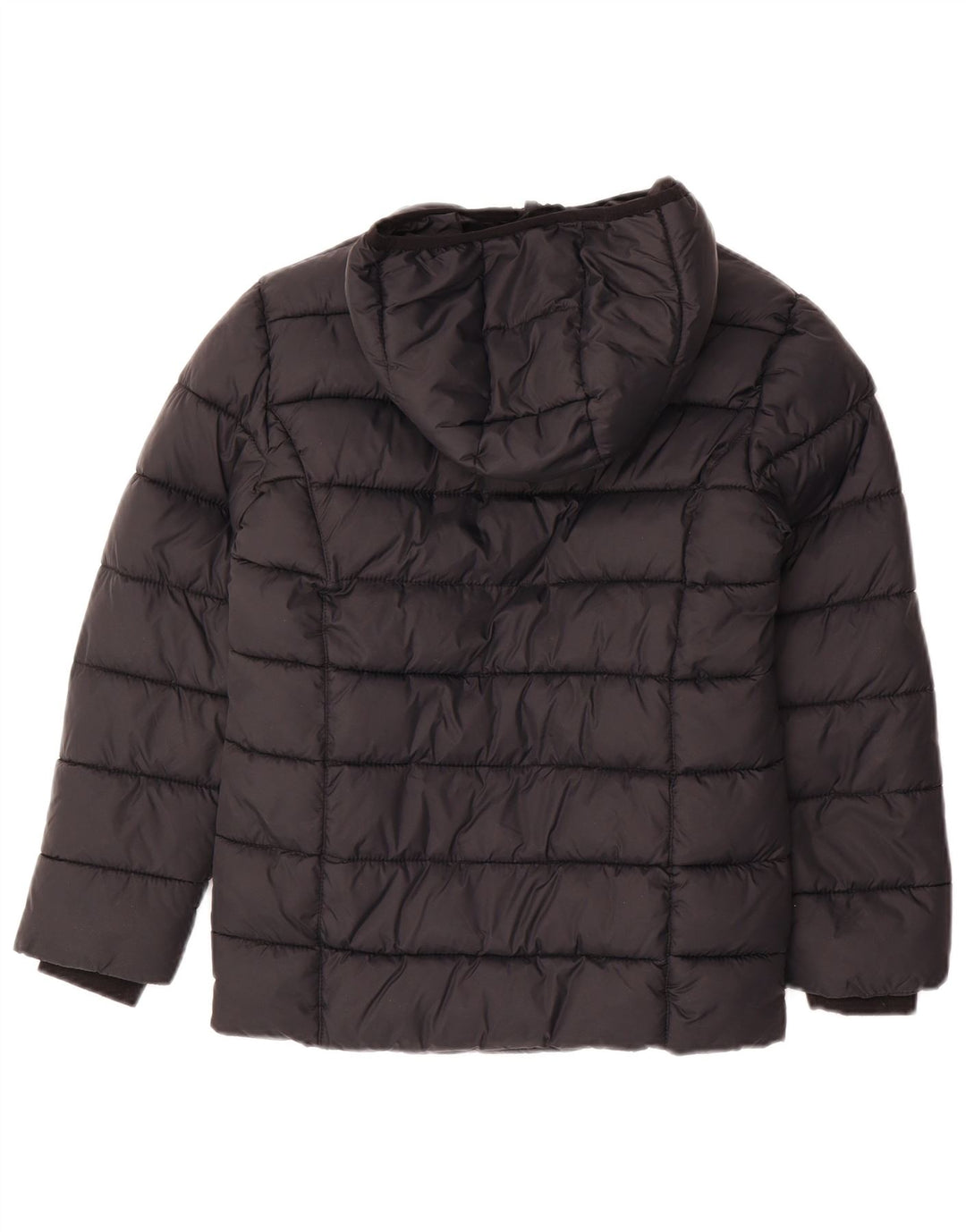 Jack Wills Boys Hooded Padded Jacket 9-10 Years Black Polyamide