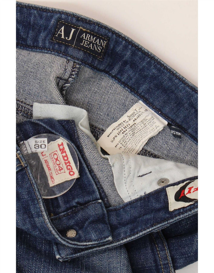 Armani Womens Bootcut Jeans W30 L28 Blue Cotton