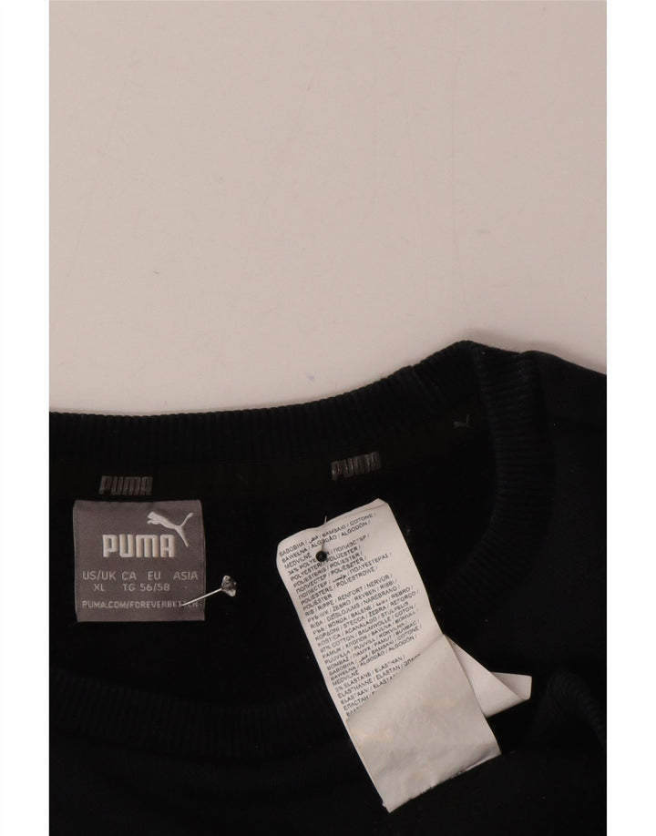 Puma Mens Sweatshirt Jumper XL Black Cotton