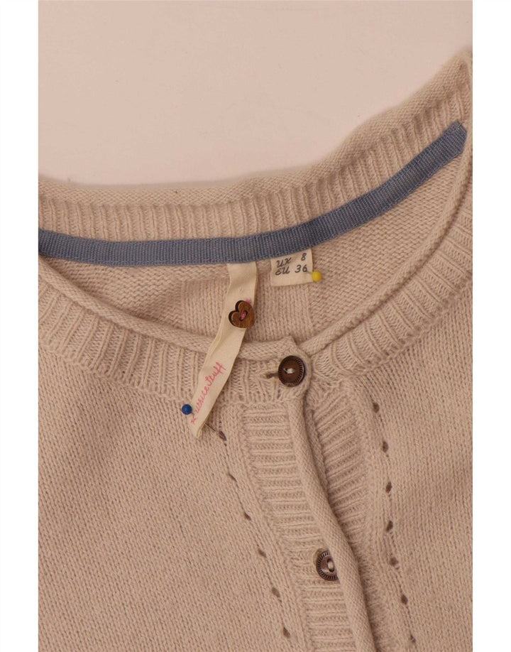 White Stuff Womens Cardigan Sweater UK 8 Small Off Nylon