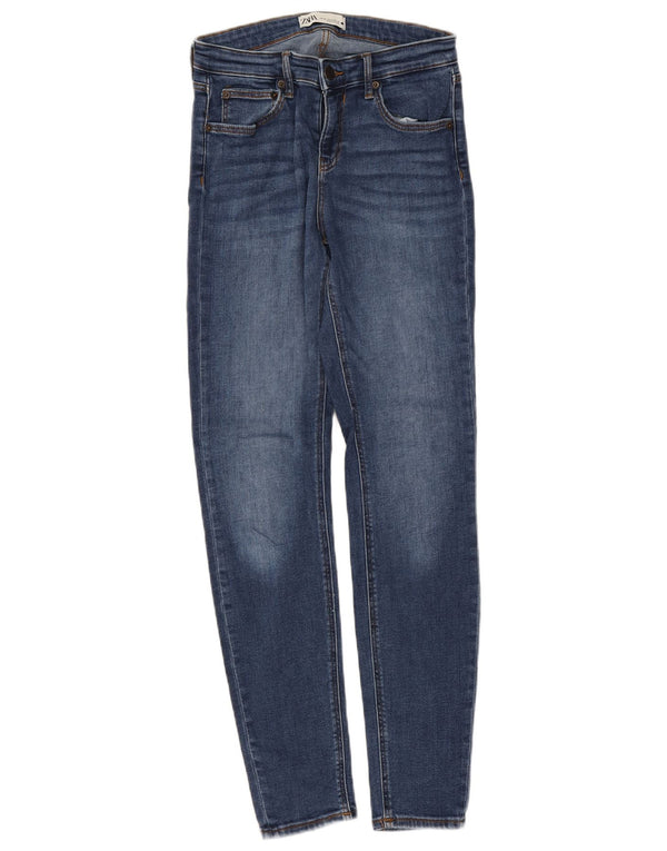 Zara Womens Skinny Jeans EU 38 Small W28 L29 Blue