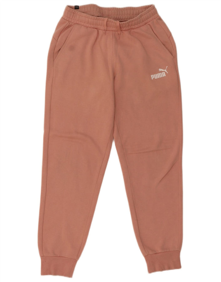 Puma Womens Tracksuit Trousers Joggers UK 12 Medium Pink