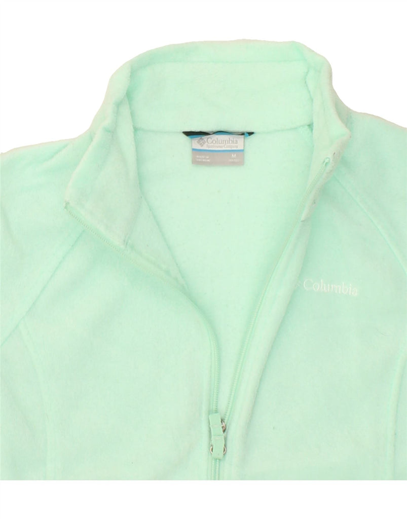 COLUMBIA Girls Fleece Jacket 10-11 Years Medium   Turquoise Polyester Vintage Columbia and Second-Hand Columbia from Messina Hembry 