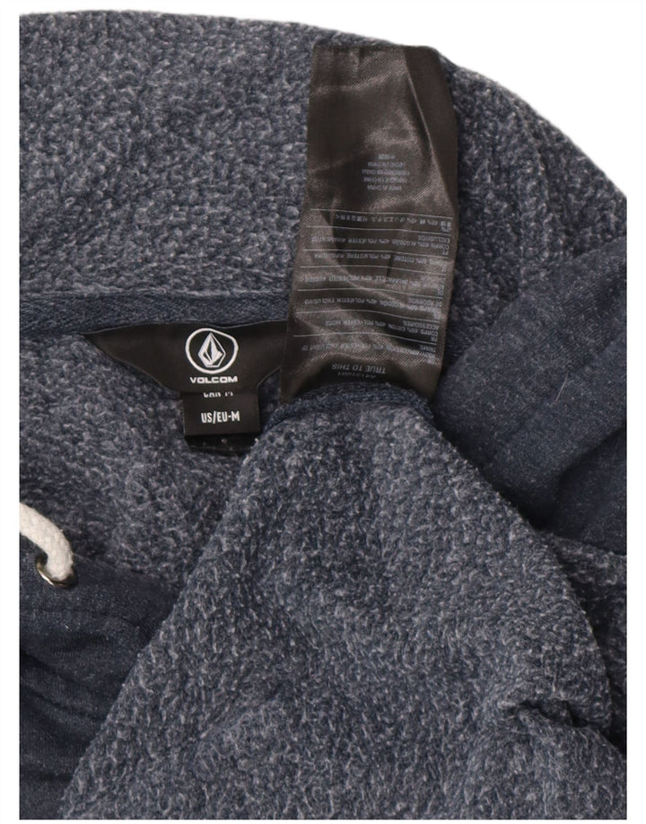 VOLCOM Mens Graphic Hoodie Jumper Medium Navy Blue Cotton
