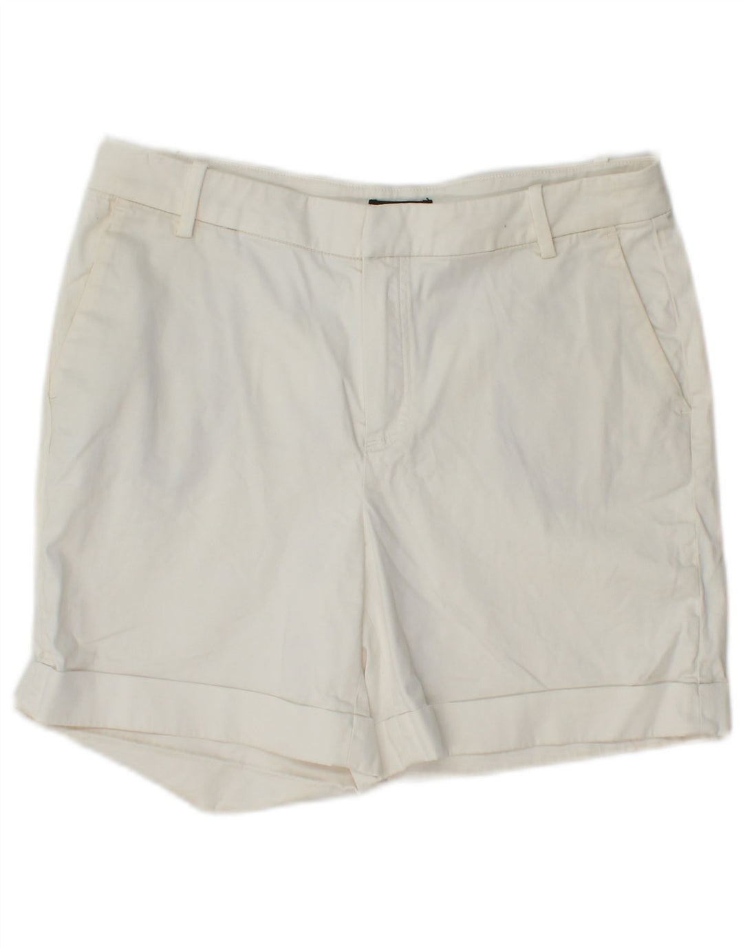Massimo Dutti Womens Chino Shorts EU 38 Small W28 White Cotton