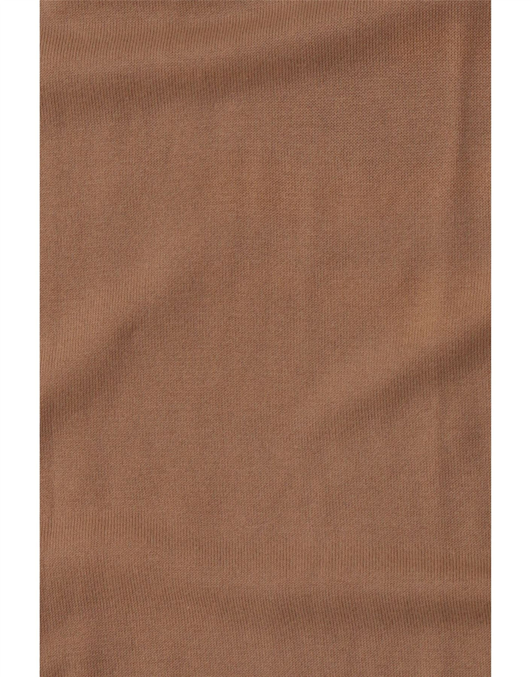 BENETTON Womens Slim Fit Crew Neck Jumper Sweater UK 14 Large Beige Cotton