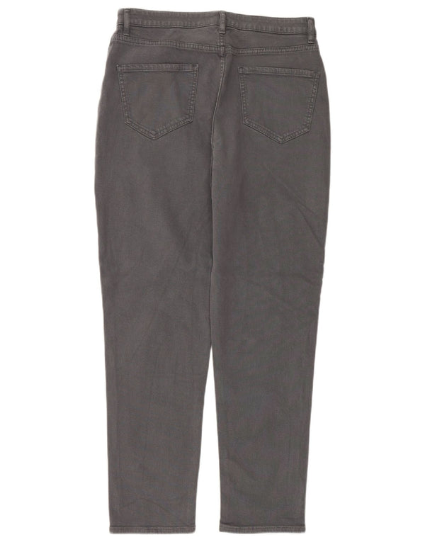 Fat Face Womens High Waist Tapered Jeans UK 10 Small W30 L28 Grey Cotton