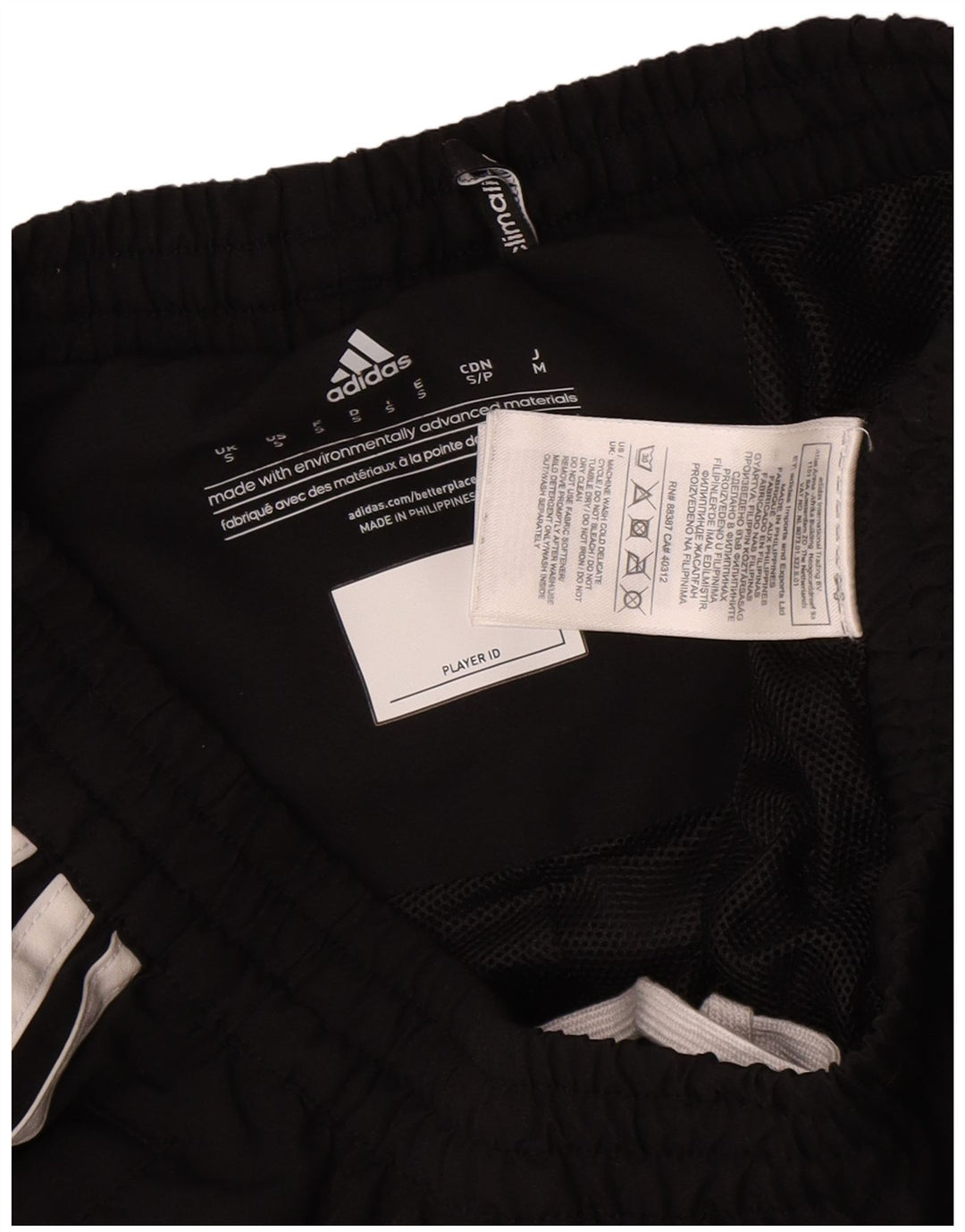 ADIDAS Mens Climalite Tracksuit Trousers Small  Black Polyester