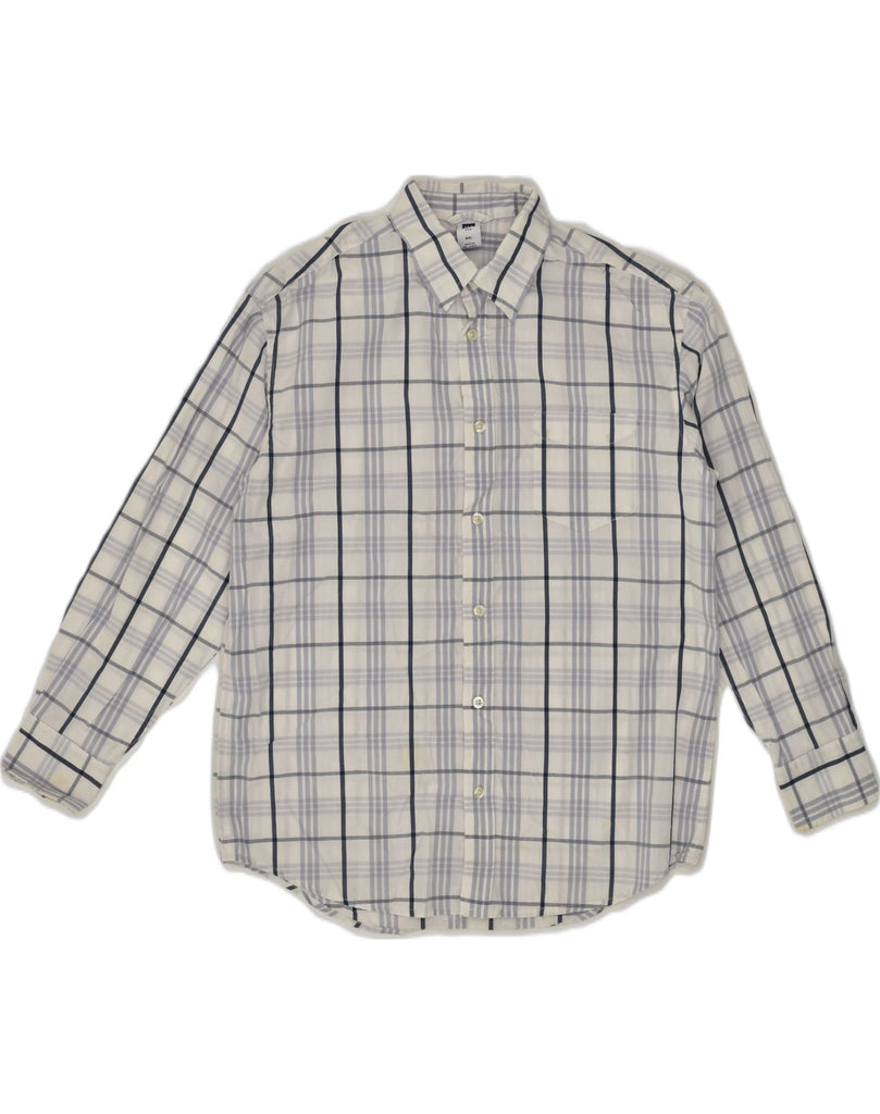 GAP Boys Shirt 14-15 Years 2XL White Check Cotton | Vintage Gap | Thrift | Second-Hand Gap | Used Clothing | Messina Hembry 