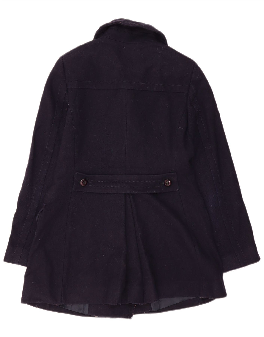 Hobbs Womens Double Breasted Coat UK 10 Small Navy Blue