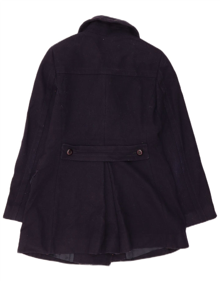 Hobbs Womens Double Breasted Coat UK 10 Small Navy Blue