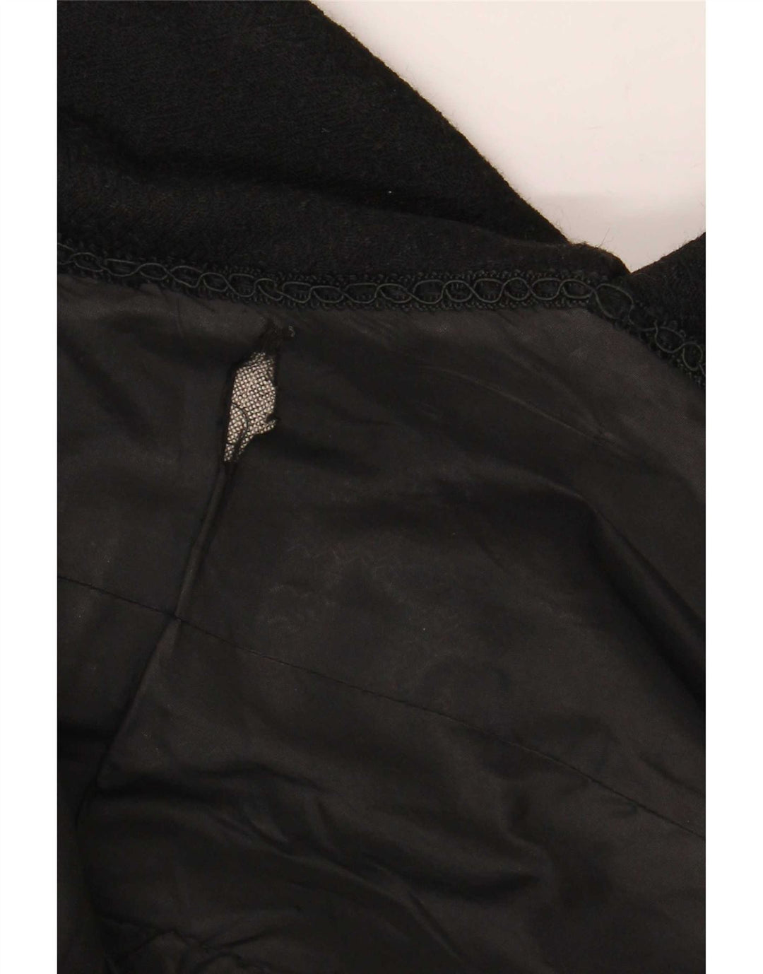 Vintage Womens Double Breasted Coat UK 14 Medium Black