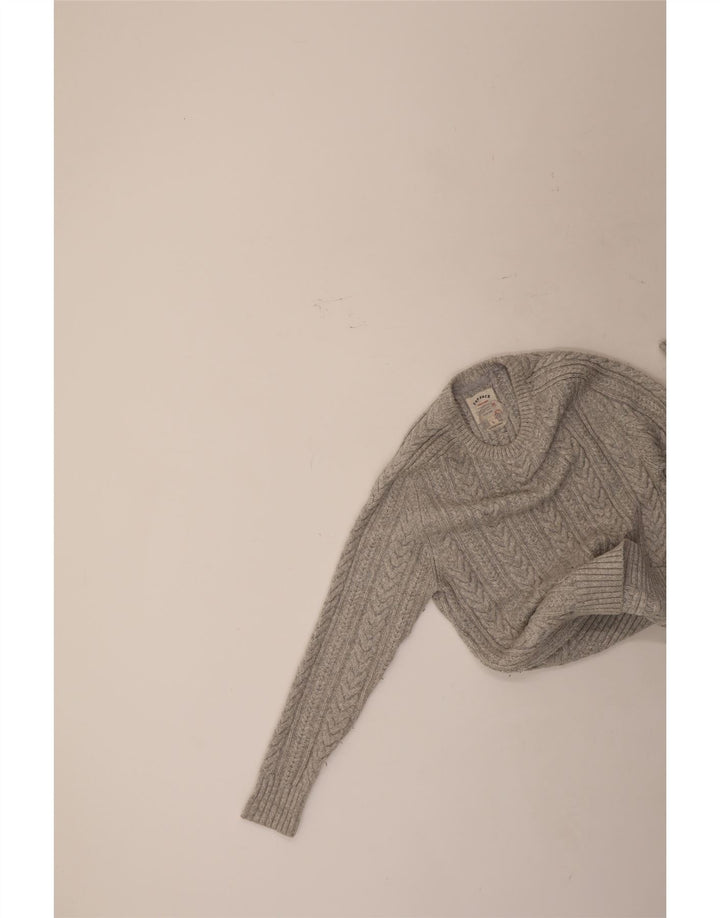 Fat Face Womens Crew Neck Jumper Sweater UK 14 Large Grey