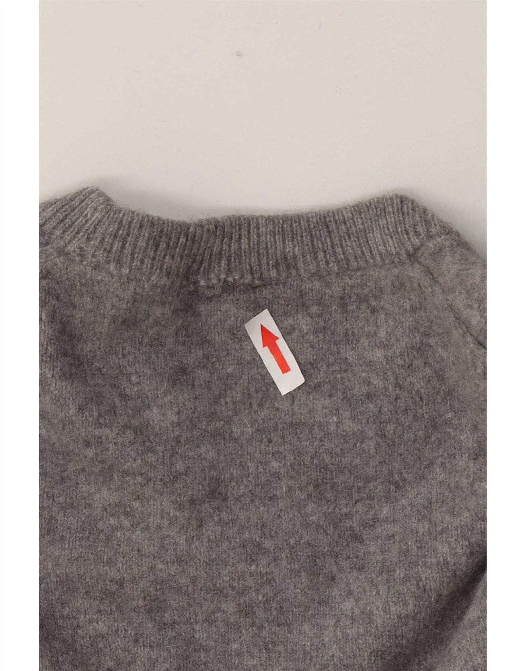 Marks & Spencer Mens Crew Neck Jumper Sweater Medium Grey Wool