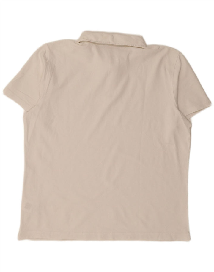 K-WAY Mens Polo Shirt XL White Cotton