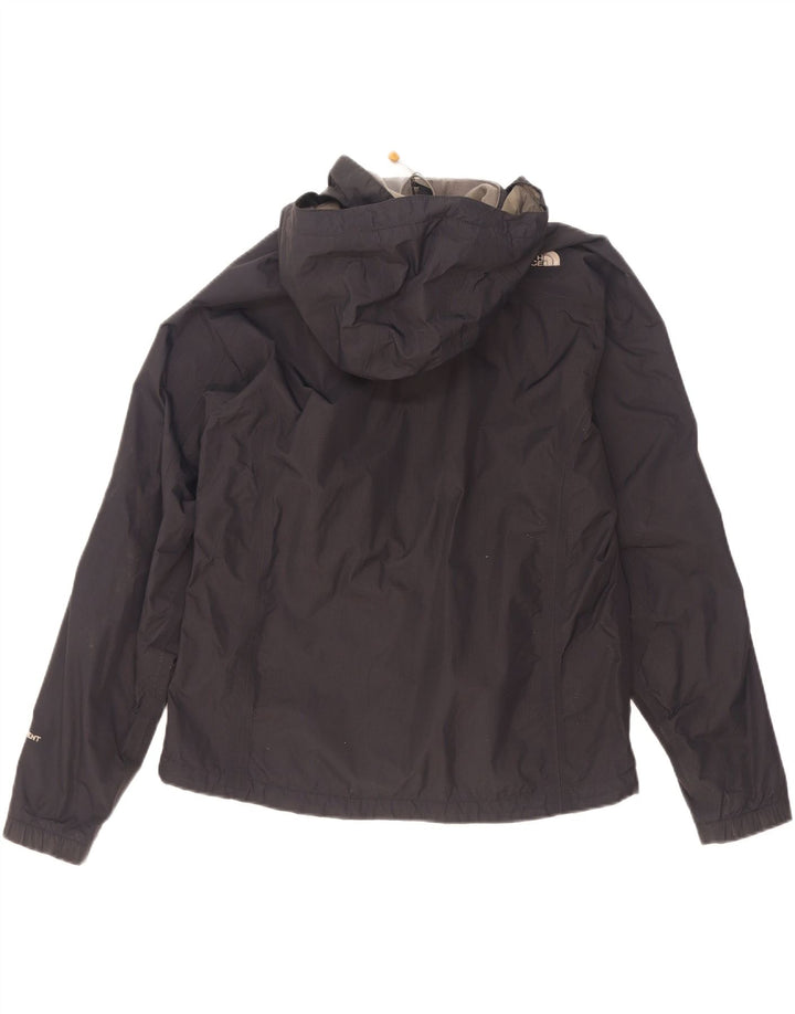 The North Face Womens Hyvent Hooded Oversized Rain Jacket UK 10 Small Black