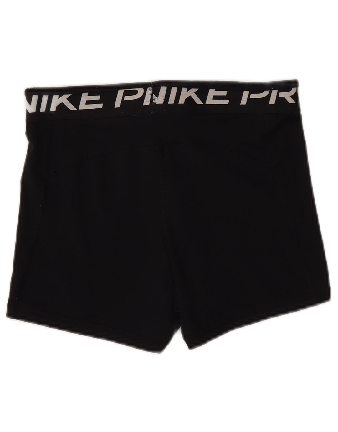 Nike Womens Dri Fit Graphic Sport Shorts UK 12 Medium Black Polyester