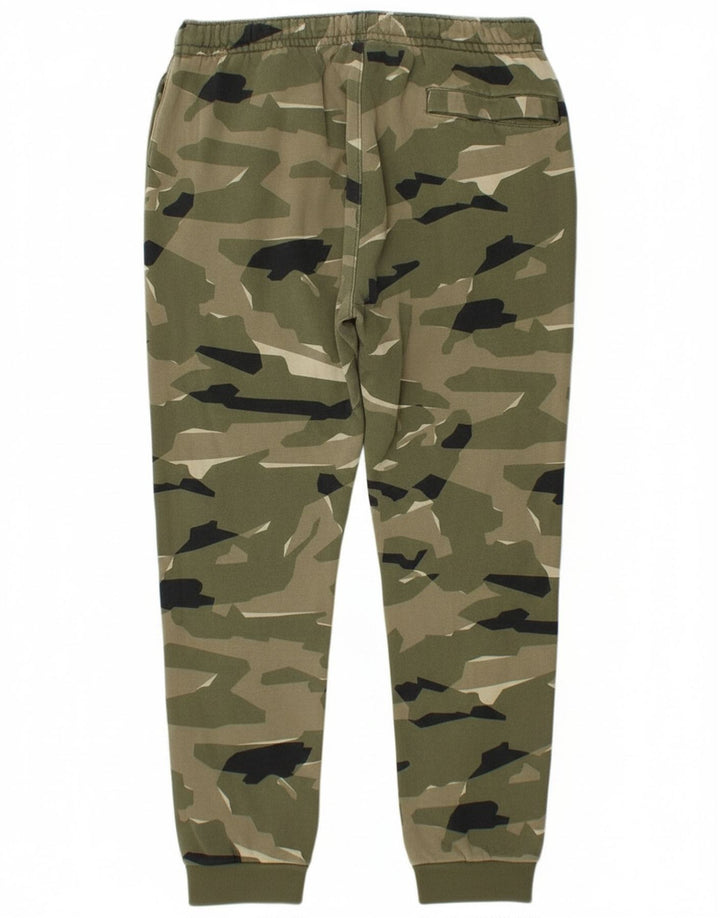 Nike Mens Tracksuit Trousers Joggers Large  Green Camouflage Cotton