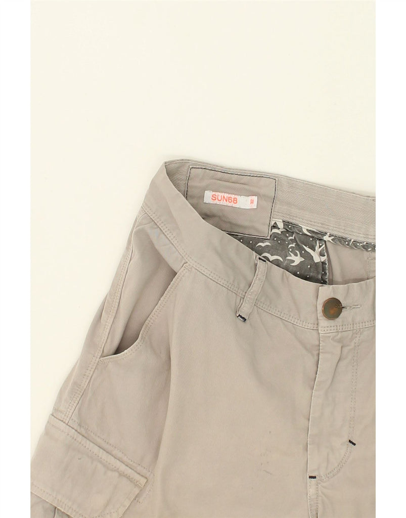 SUN68 Mens Cargo Shorts W32 Medium Grey Cotton | Vintage Sun68 | Thrift | Second-Hand Sun68 | Used Clothing | Messina Hembry 