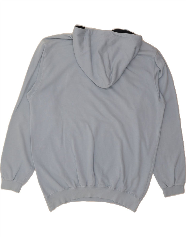 CHAMPION Mens Graphic Hoodie Jumper 2XL Blue Cotton Vintage Champion and Second-Hand Champion from Messina Hembry 
