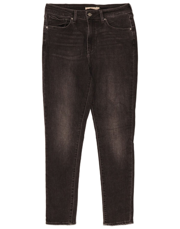 Levi's Womens 721 High Rise Skinny Jeans W31 L30 Grey Cotton