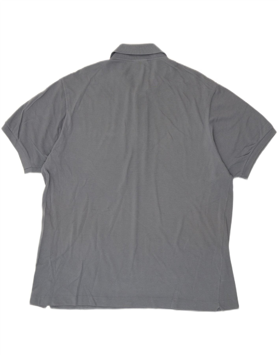 LACOSTE Mens Polo Shirt Size 7 2XL Grey Cotton