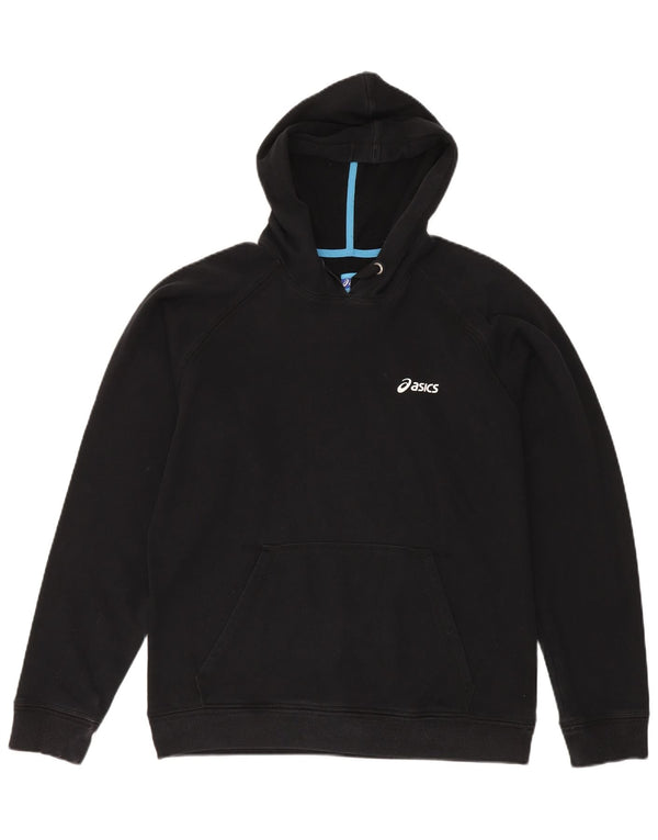 Asics Mens Hoodie Jumper XL Black Cotton