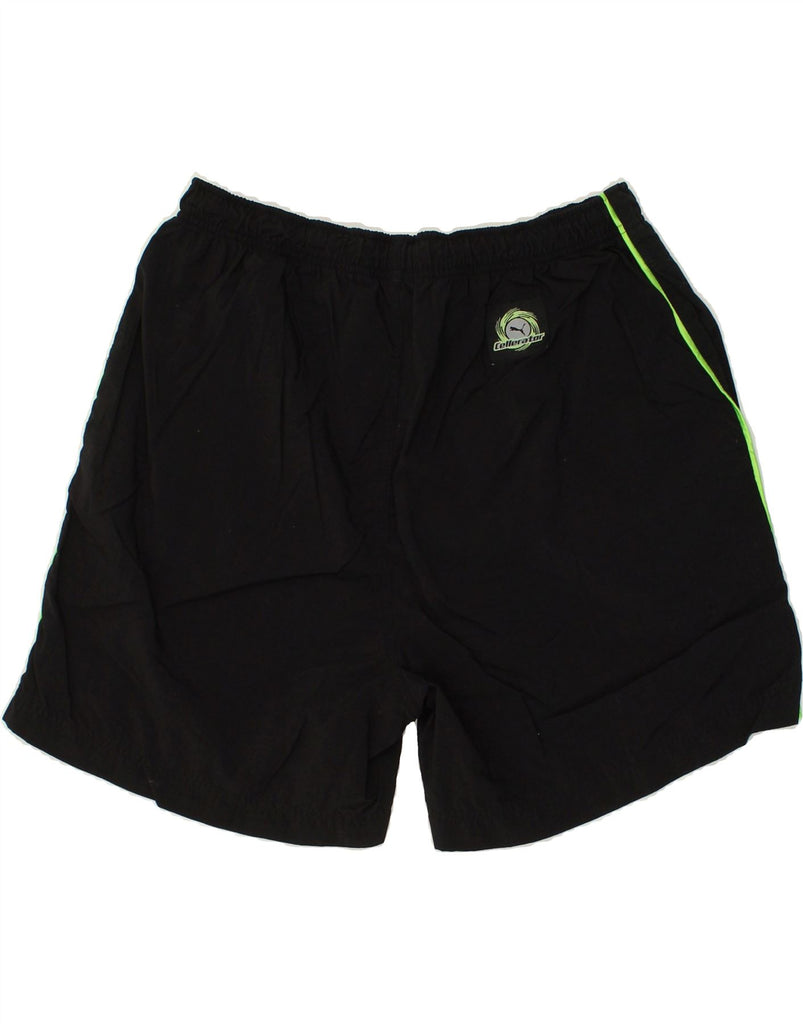 PUMA Mens Sport Shorts XL Black Nylon | Vintage Puma | Thrift | Second-Hand Puma | Used Clothing | Messina Hembry 