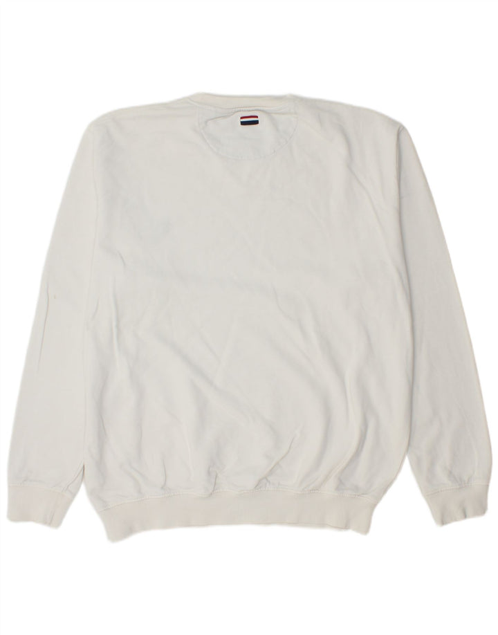 U.S. POLO ASSN. Mens Sweatshirt Jumper 2XL White Cotton