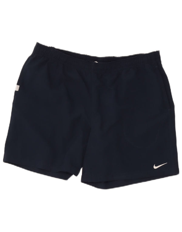 Nike Womens Dri Fit Sport Shorts UK 18 XL  Navy Blue Polyester
