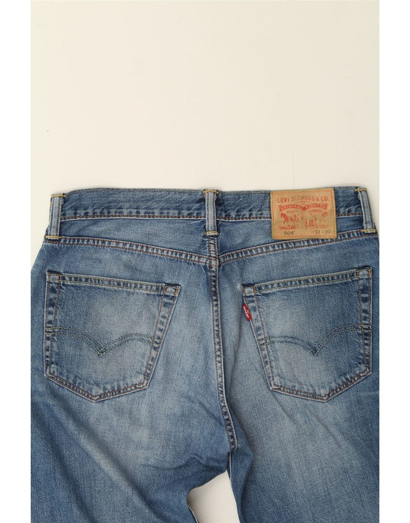 LEVI'S Womens 504 Straight Jeans W32 L30 Blue Cotton Vintage Levi's and Second-Hand Levi's from Messina Hembry 