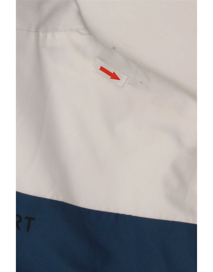 Lacoste Mens Graphic Tracksuit Top Jacket Size 3 Small Blue Colourblock