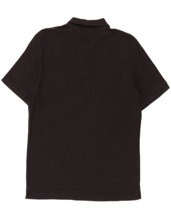 FILA Mens Polo Shirt Medium Black Cotton