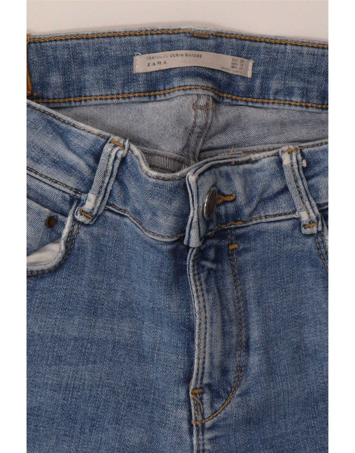 Zara Womens Skinny Jeans W25 L28 Blue