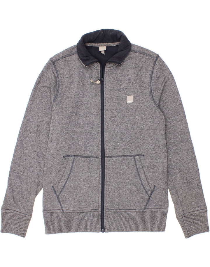 BENCH Mens Tracksuit Top Jacket Large Navy Blue Flecked Cotton Vintage Bench and Second-Hand Bench from Messina Hembry 