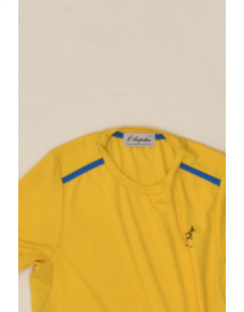 AUSTRALIAN L'ALPINA Boys T-Shirt Top 9-10 Years Yellow Polyester | Vintage AUSTRALIAN L'ALPINA | Thrift | Second-Hand AUSTRALIAN L'ALPINA | Used Clothing | Messina Hembry 