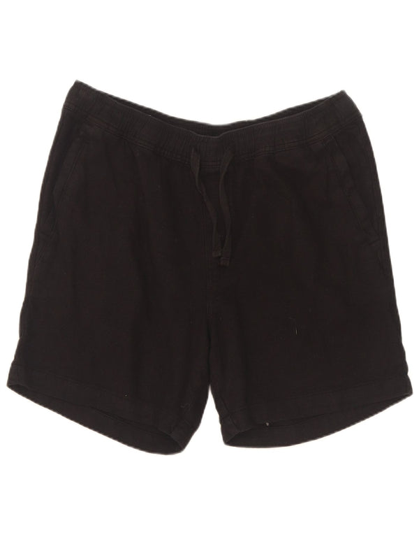 Zara Mens Sport Shorts Medium Black Cotton