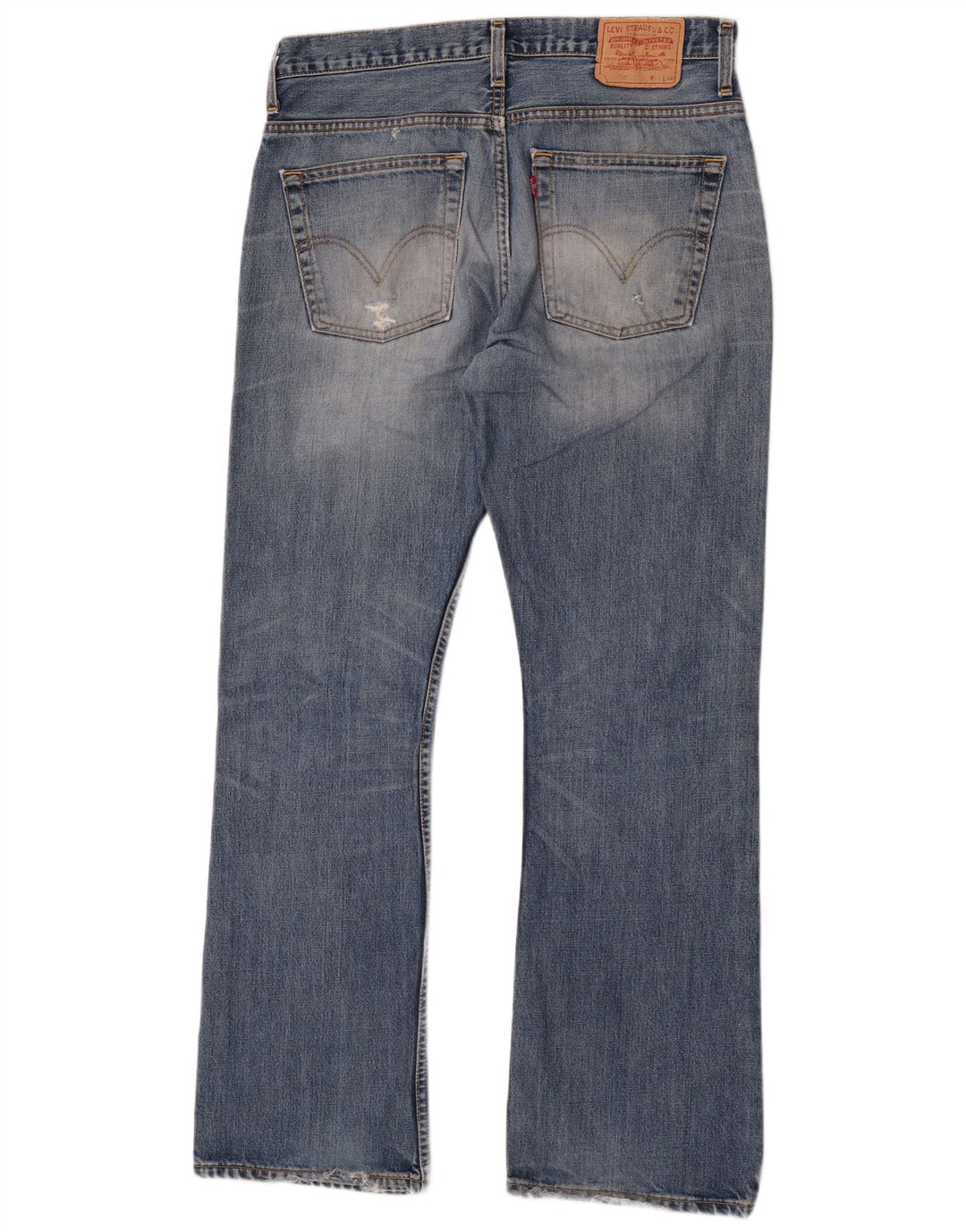 Levi's Mens 507 Bootcut Jeans W34 L34 Blue Cotton