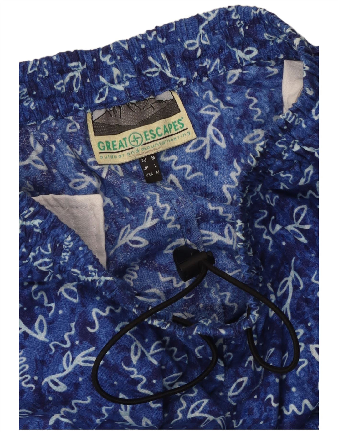 Great Escapes Mens Tracksuit Trousers Medium Blue Floral