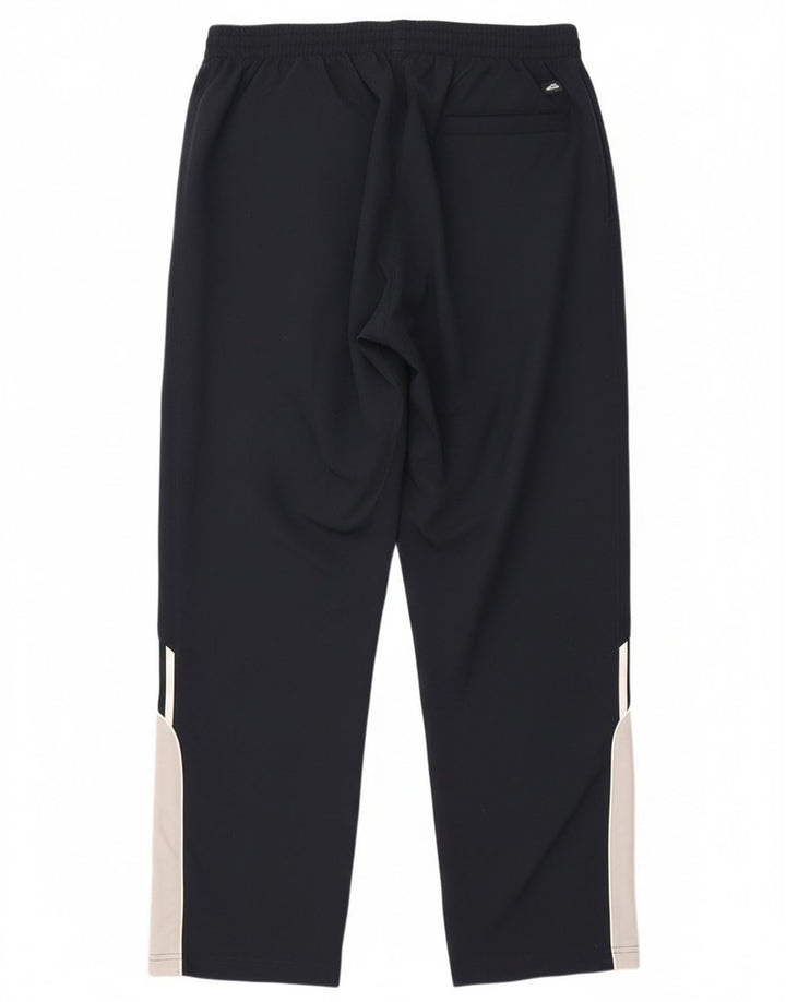 Adidas Mens Tracksuit Trousers Large Navy Blue Colourblock Polyester