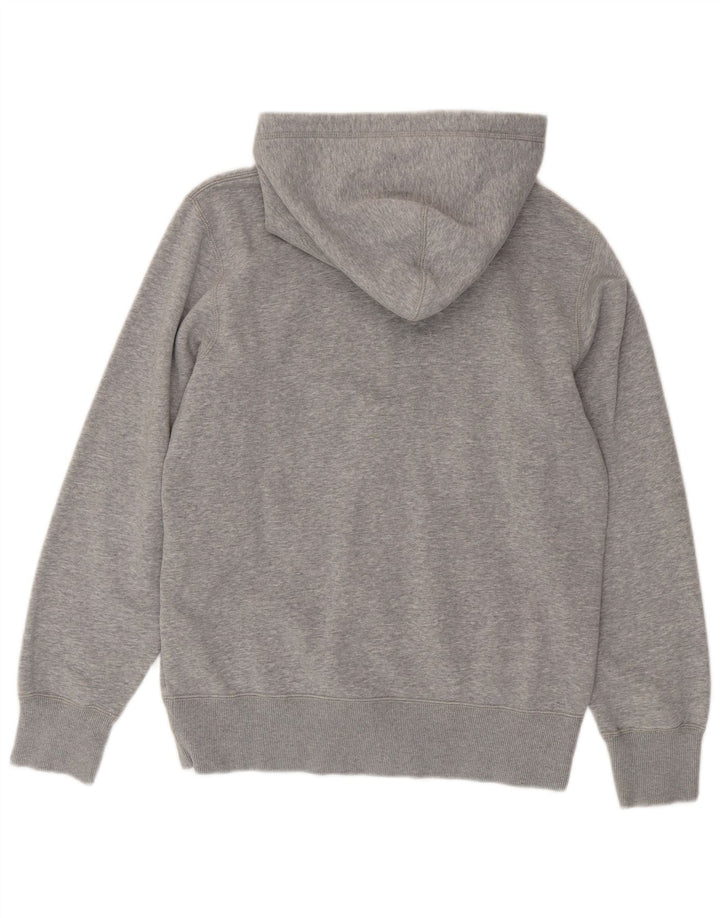 Nike Mens Graphic Zip Hoodie Sweater Small Grey Cotton