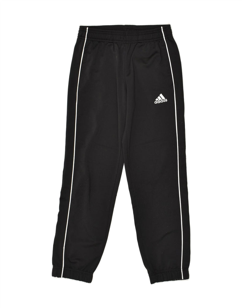 ADIDAS Boys Tracksuit Trousers Joggers 9-10 Years Black Polyester | Vintage Adidas | Thrift | Second-Hand Adidas | Used Clothing | Messina Hembry 