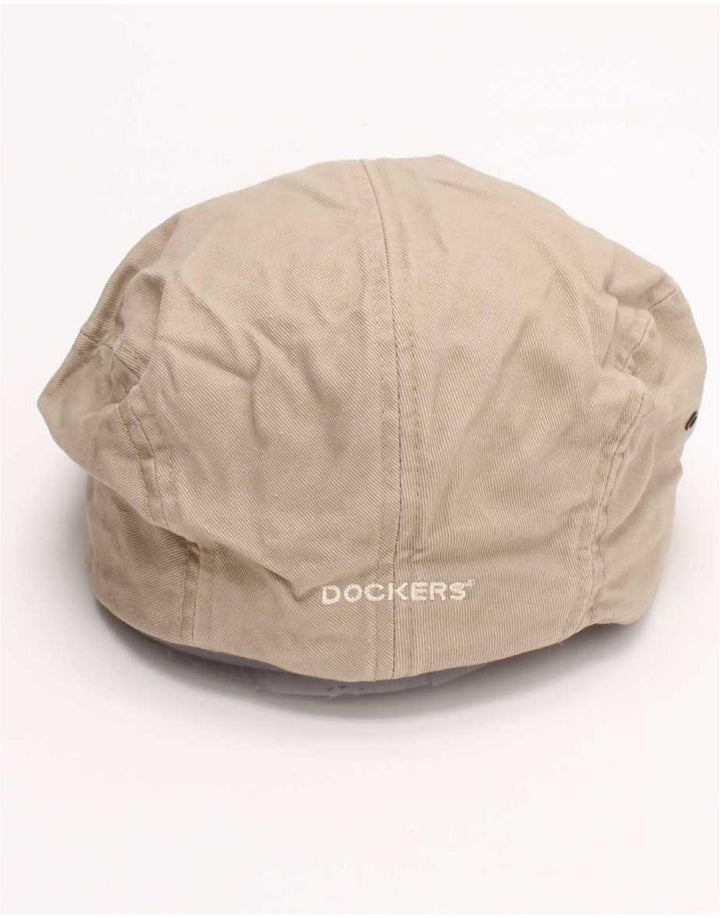 Dockers Mens Flat Cap Medium Beige Cotton
