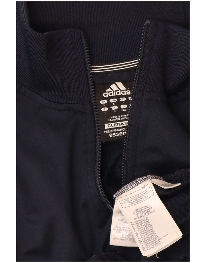 Adidas Mens Clima 365 Tracksuit Top Jacket Large Navy Blue Polyester